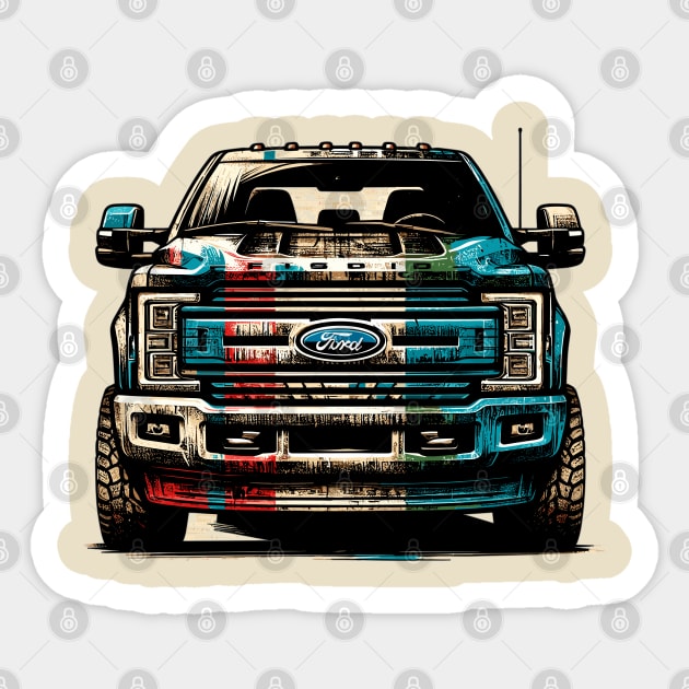 Ford F250 Sticker by Vehicles-Art